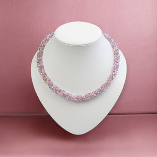 Kristall perlen Kette Russische Spirale