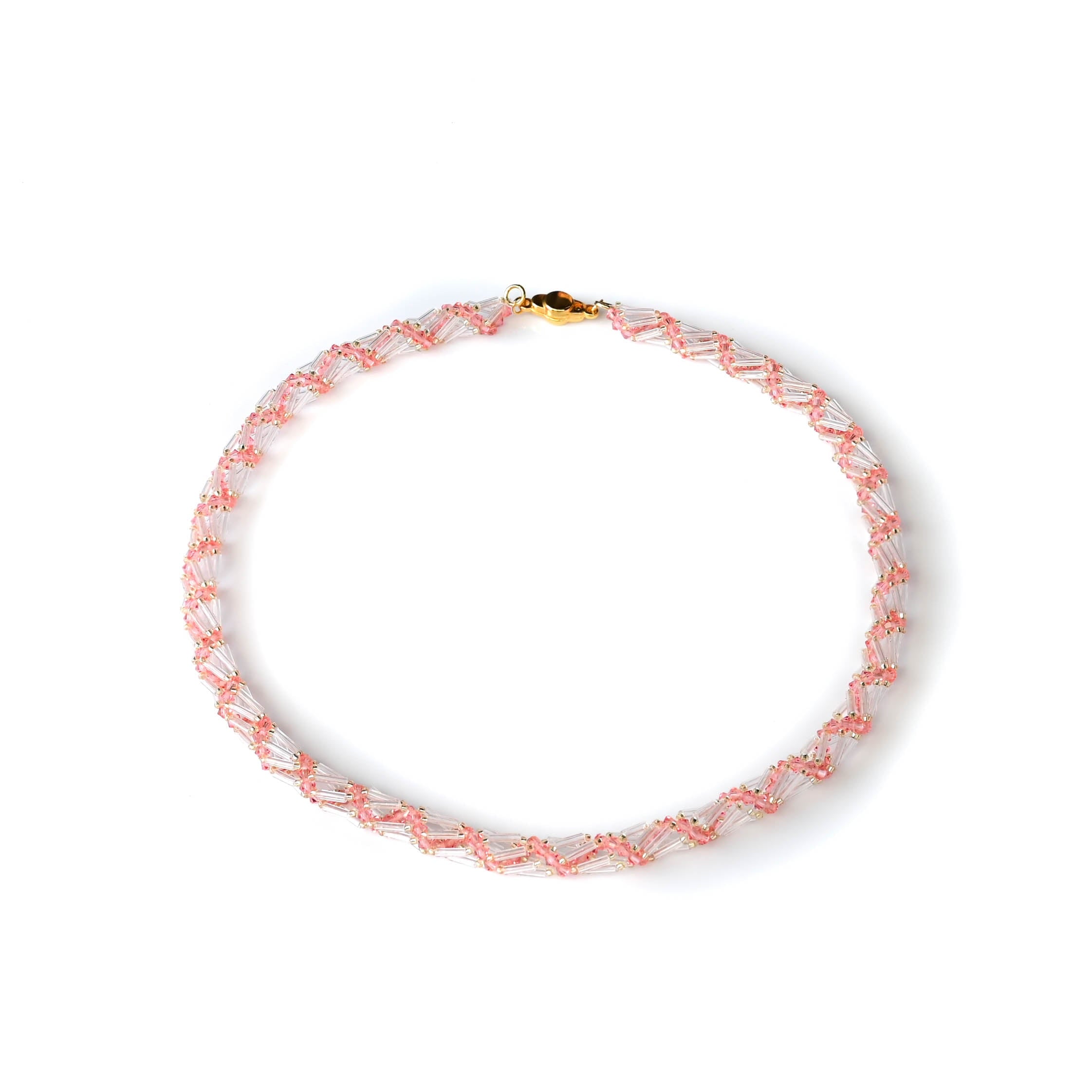 Kette mit Glasröhrchen Halskette Perlenmieze
