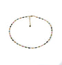 Turmalin Kette mit Crystal Perlen Halskette Perlenmieze