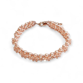 Ansicht Romantisches Armband mit Kristallen im Farbton Light Peach