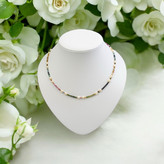 Turmalin Kette bunt für Damen