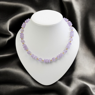 Amethyst Kette mit Kristallen