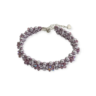 Kristall Armband, Light Amethyst Perlenmieze