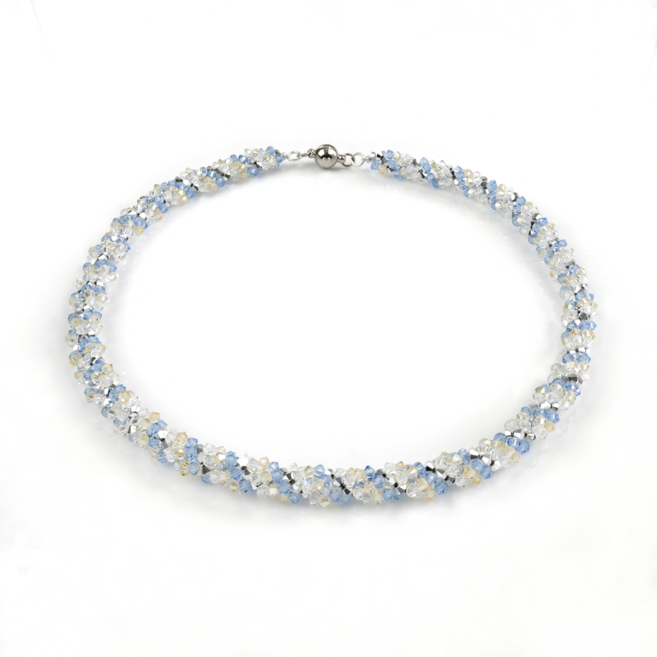 Abendkleid Kette mit Kristallen - Perlenmieze