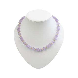 Amethyst Kette mit Kristallen - Perlenmieze