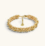 Armband mit kristallperlen golden - perlenmieze