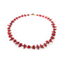 Astkorallenkette Rot mit Rubin-Zoisit Perlenmieze