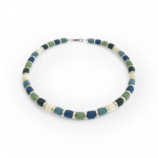 Bunte Lava Kette für Damen - Perlenmieze