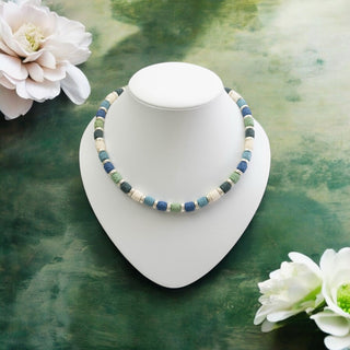 Bunte Lava Kette für Damen - Perlenmieze