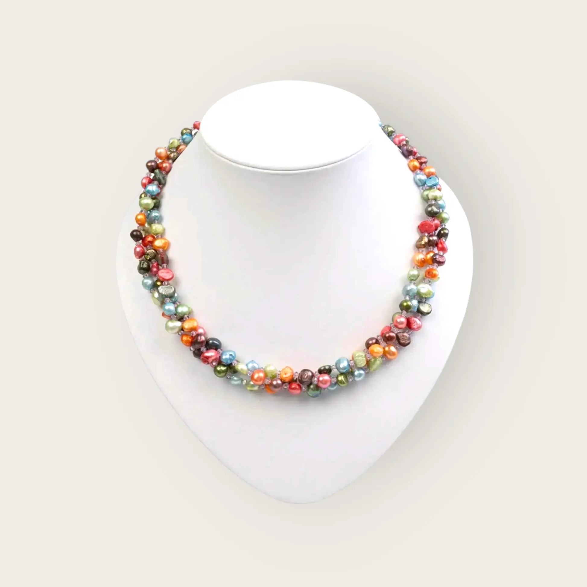 Bunte perlenkette damen - perlenmieze