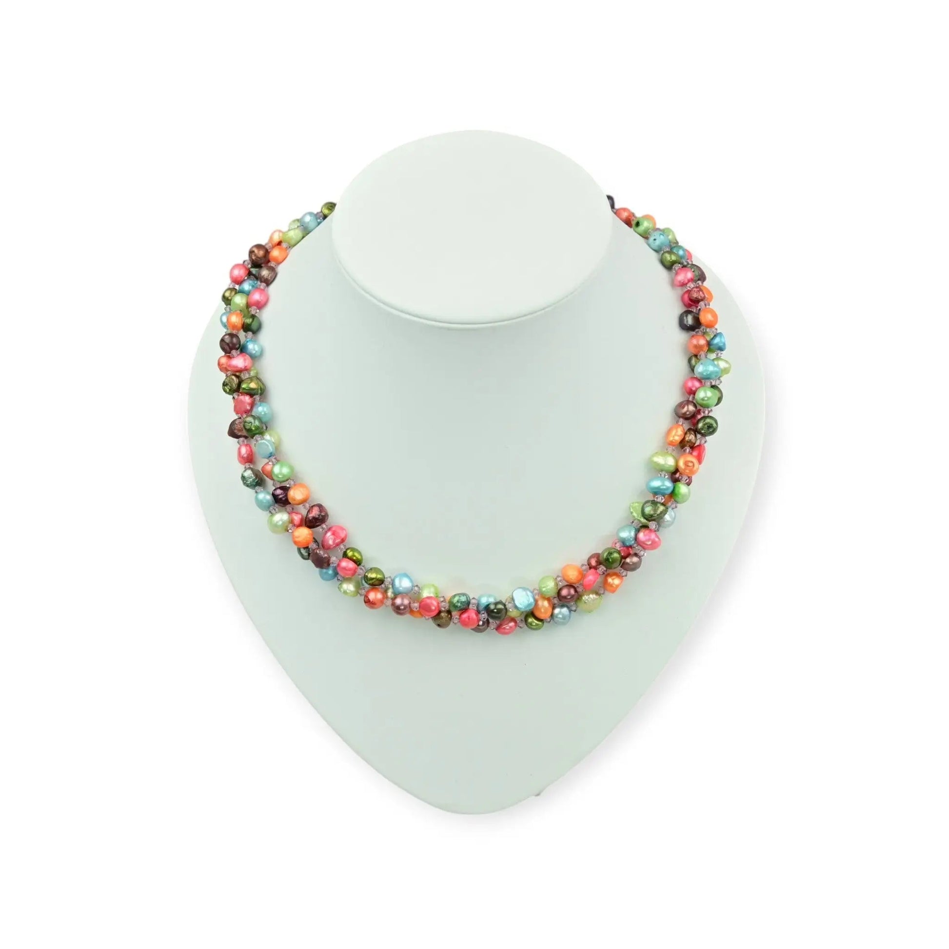 Bunte Perlenkette Damen - Perlenmieze