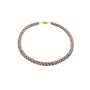 Damen Amethyst Kette Halskette Perlenmieze