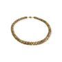 Elegante Crazy Lace Achat Stein Kette mit Kristallen und Rocailles – Handgefertigter Schmuck Halskette Perlenmieze