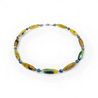 Farbenfrohe Achat Kette - Perlenmieze