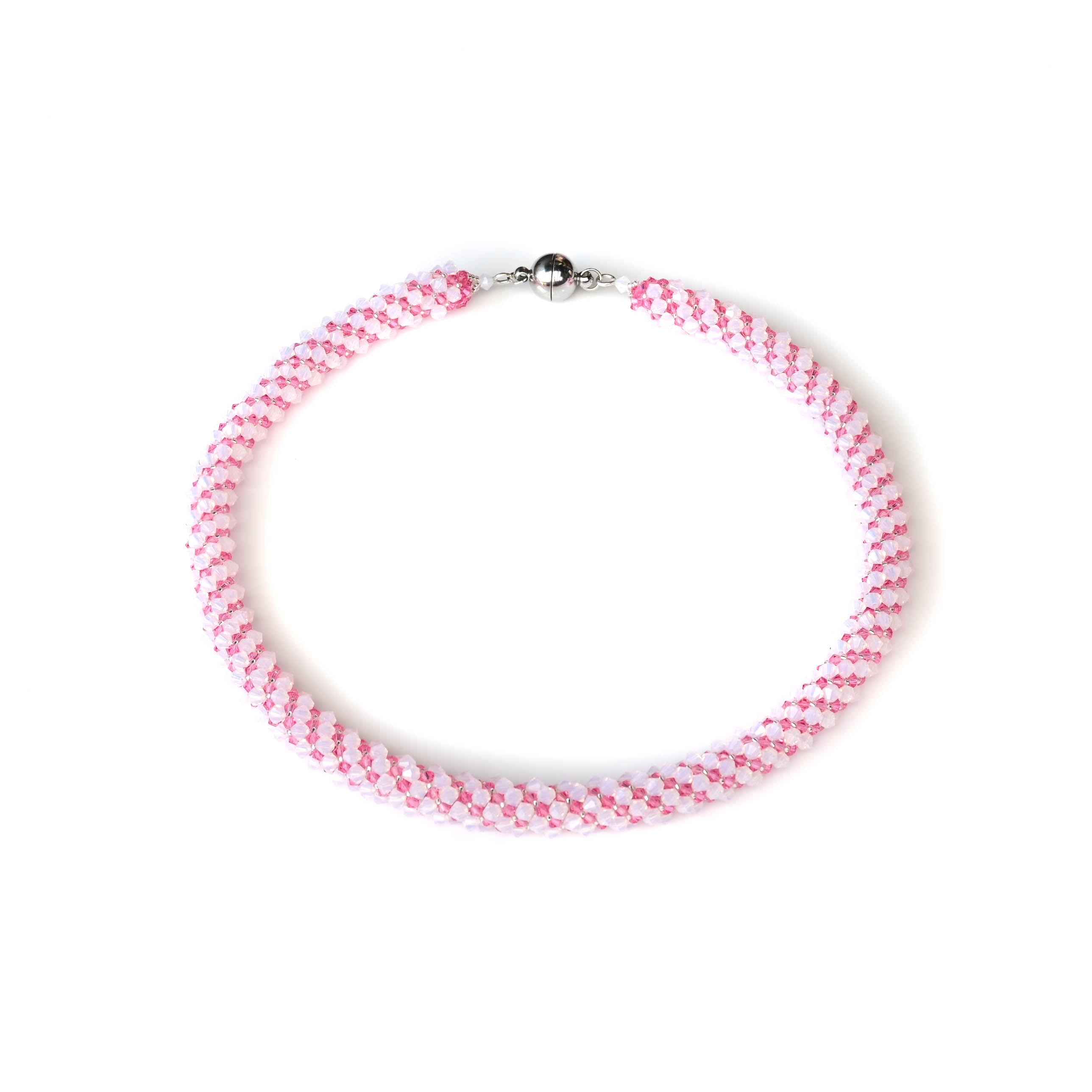 Festliche Kette in Rosé & Weiß Halskette Perlenmieze 