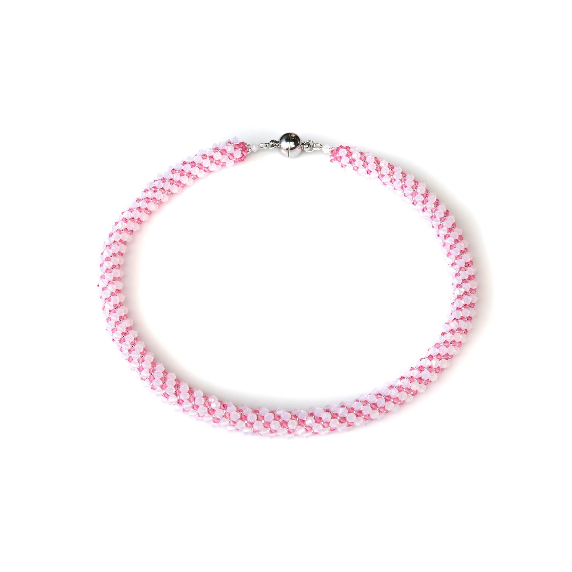 Festliche Kette in Rosé & Weiß Halskette Perlenmieze 