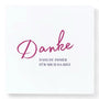 Grußkarte ’danke’ - perlenmieze