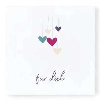 Grußkarte "für dich" - Perlenmieze