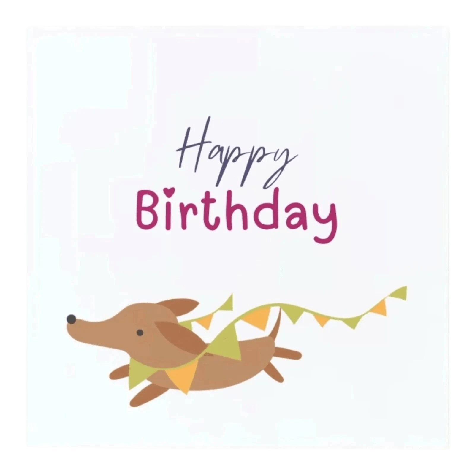 Grußkarte "Happy Birthday" Grußkarte Perlenmieze 