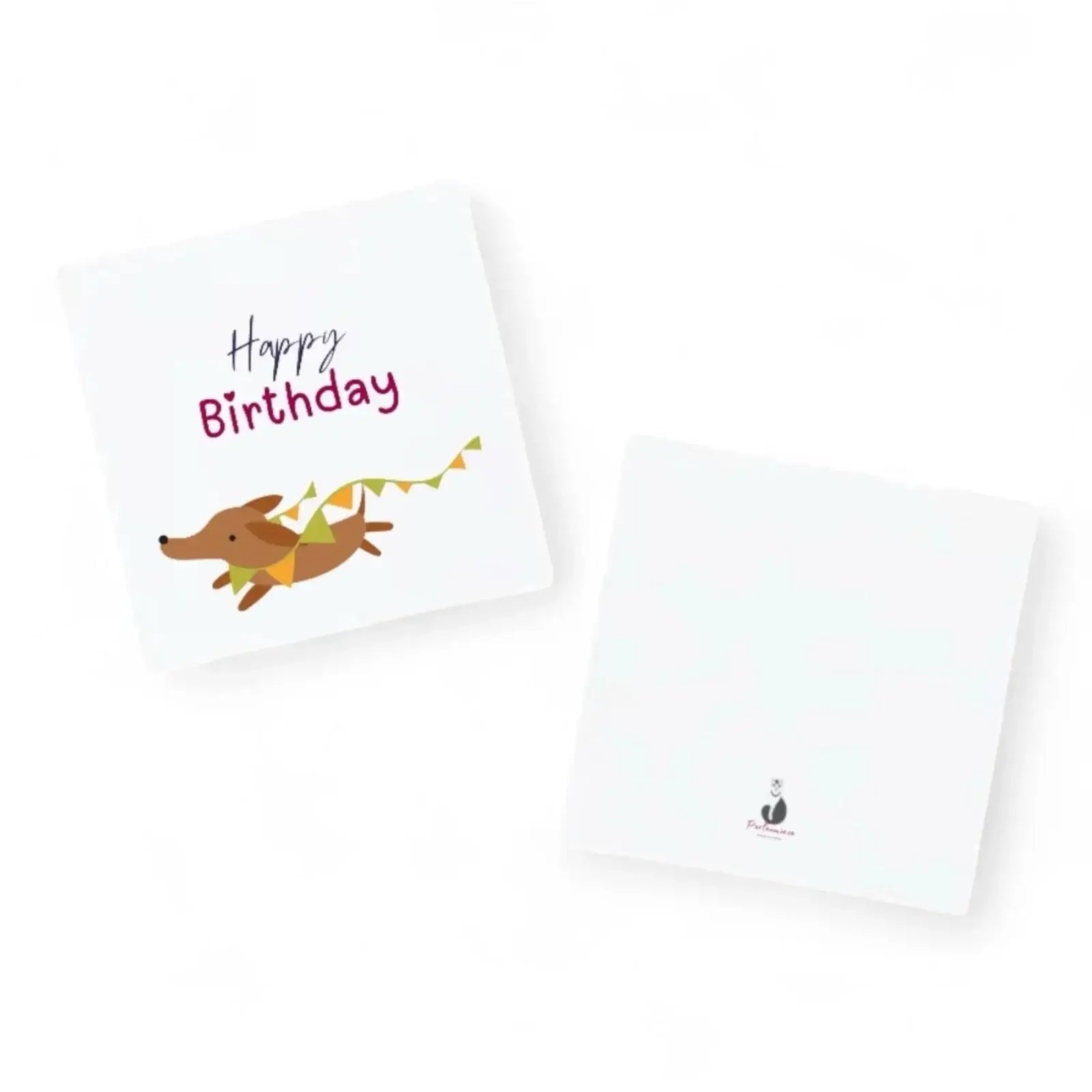 Grußkarte "Happy Birthday" - Perlenmieze