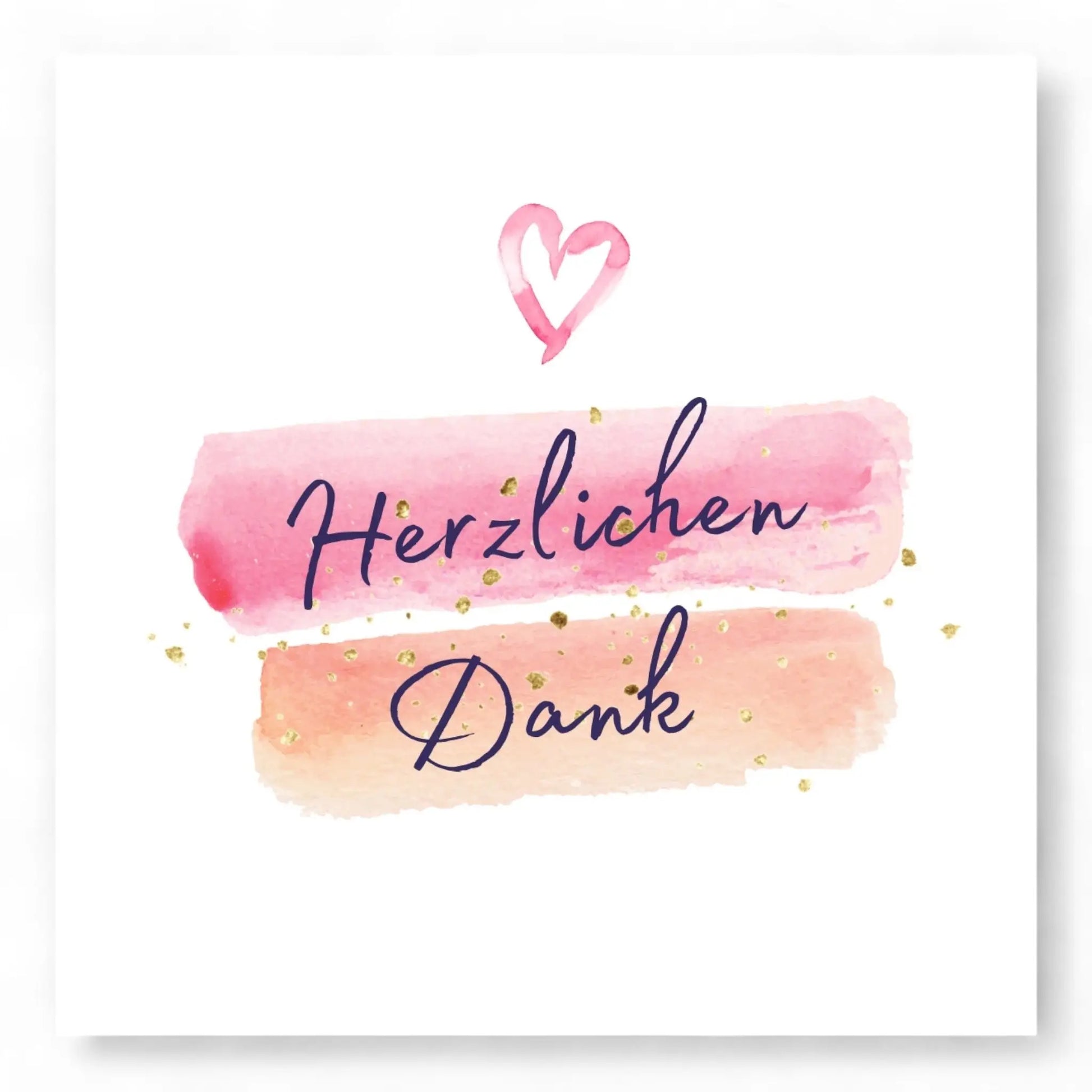 Grußkarte ’herzlichen dank’ - perlenmieze