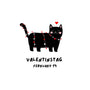 Grußkarte zum valentinstag - perlenmieze