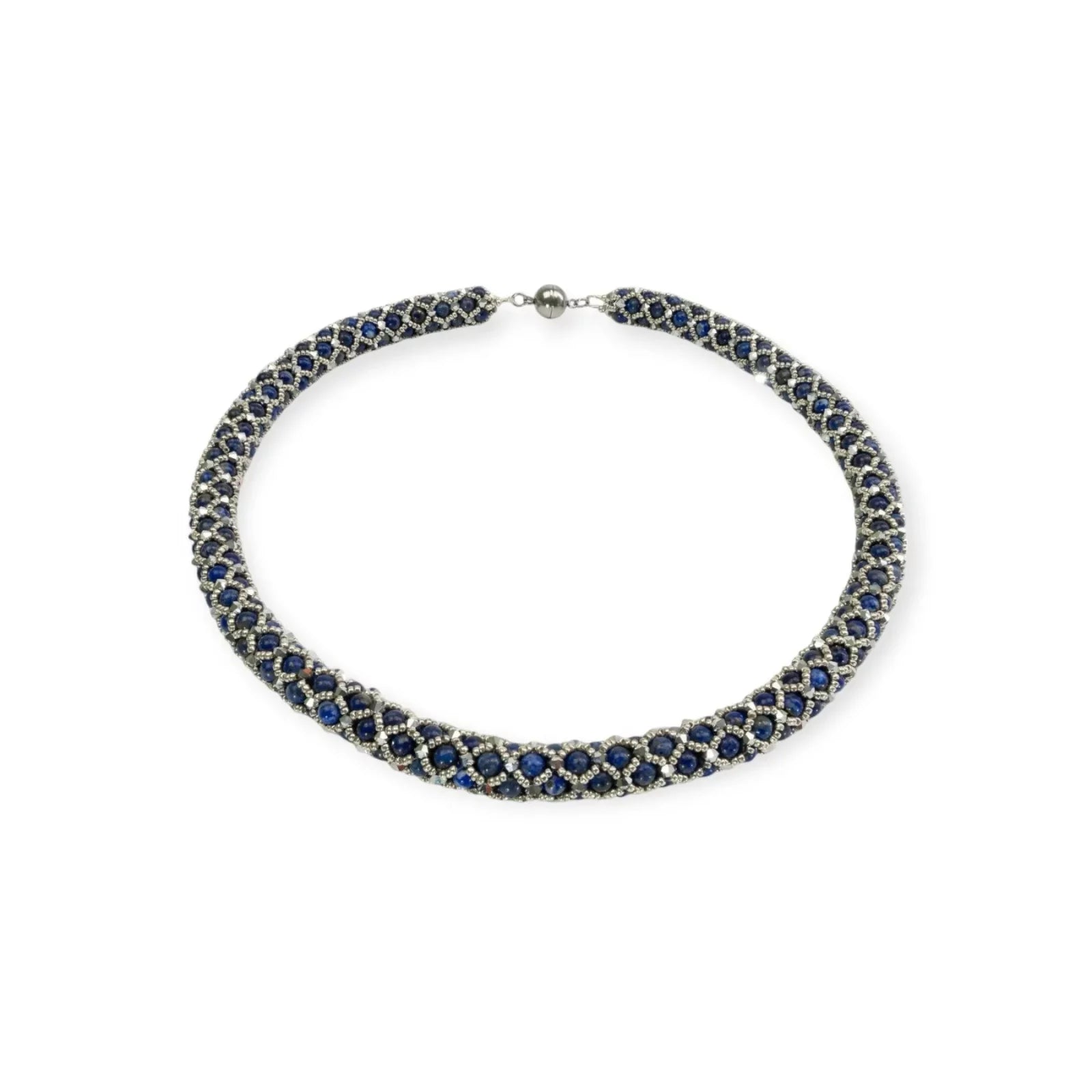 Handgefertigte Lapislazuli Kette - Perlenmieze