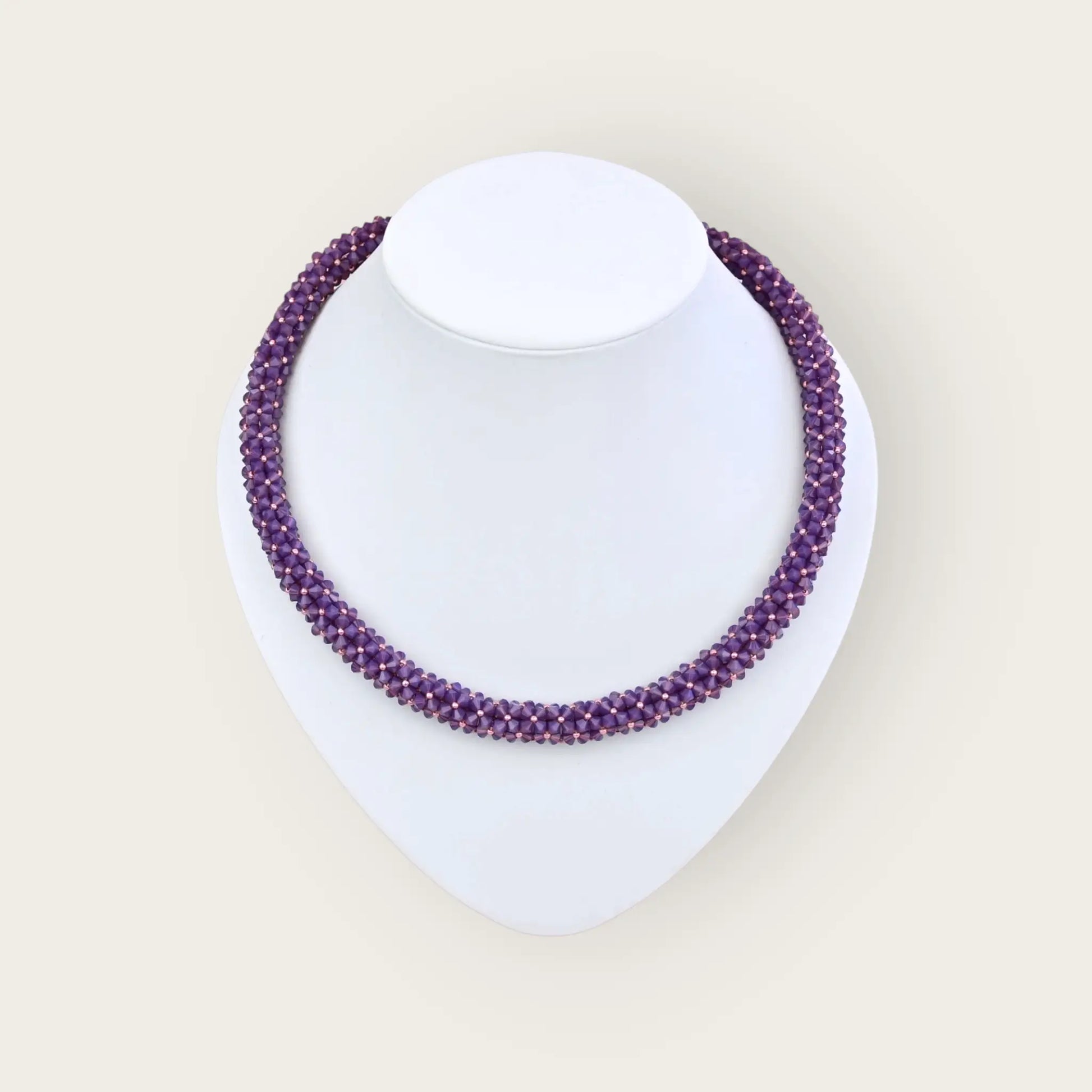 Kette mit kristallen opal amethyst - perlenmieze