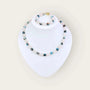 Kette und armband rosenquarz mit jade - perlenmieze