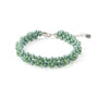 Kristall Perlen Armband, grün Armband Perlenmieze 