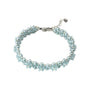 Kristall Perlen Armband, hellblau Armband Perlenmieze 
