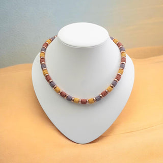 Lava Stein Kette bunt - Perlenmieze