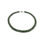 Moosachat Kette in Mesh Optik mit Rocailles und Magnetverschluss