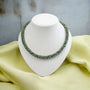 Moosachat Kette in Mesh Optik mit Rocailles und Magnetverschluss