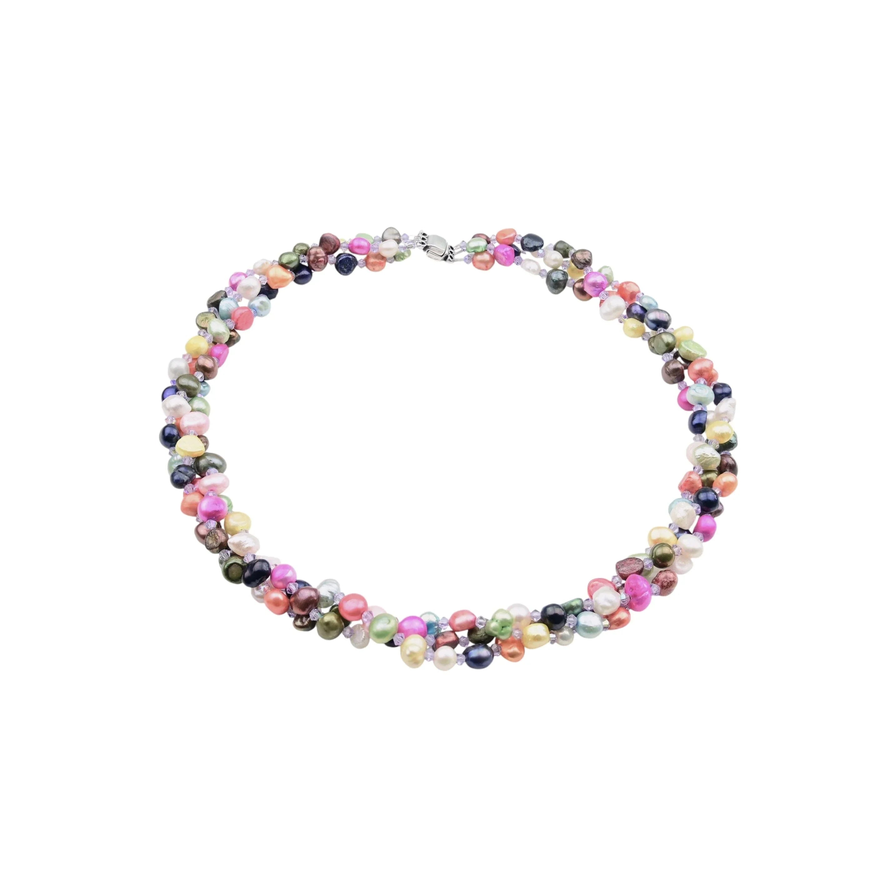 Multicolor Halskette mit Perlen Halskette Perlenmieze