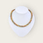 Schöne spiral kette mit picasso twin beads - perlenmieze