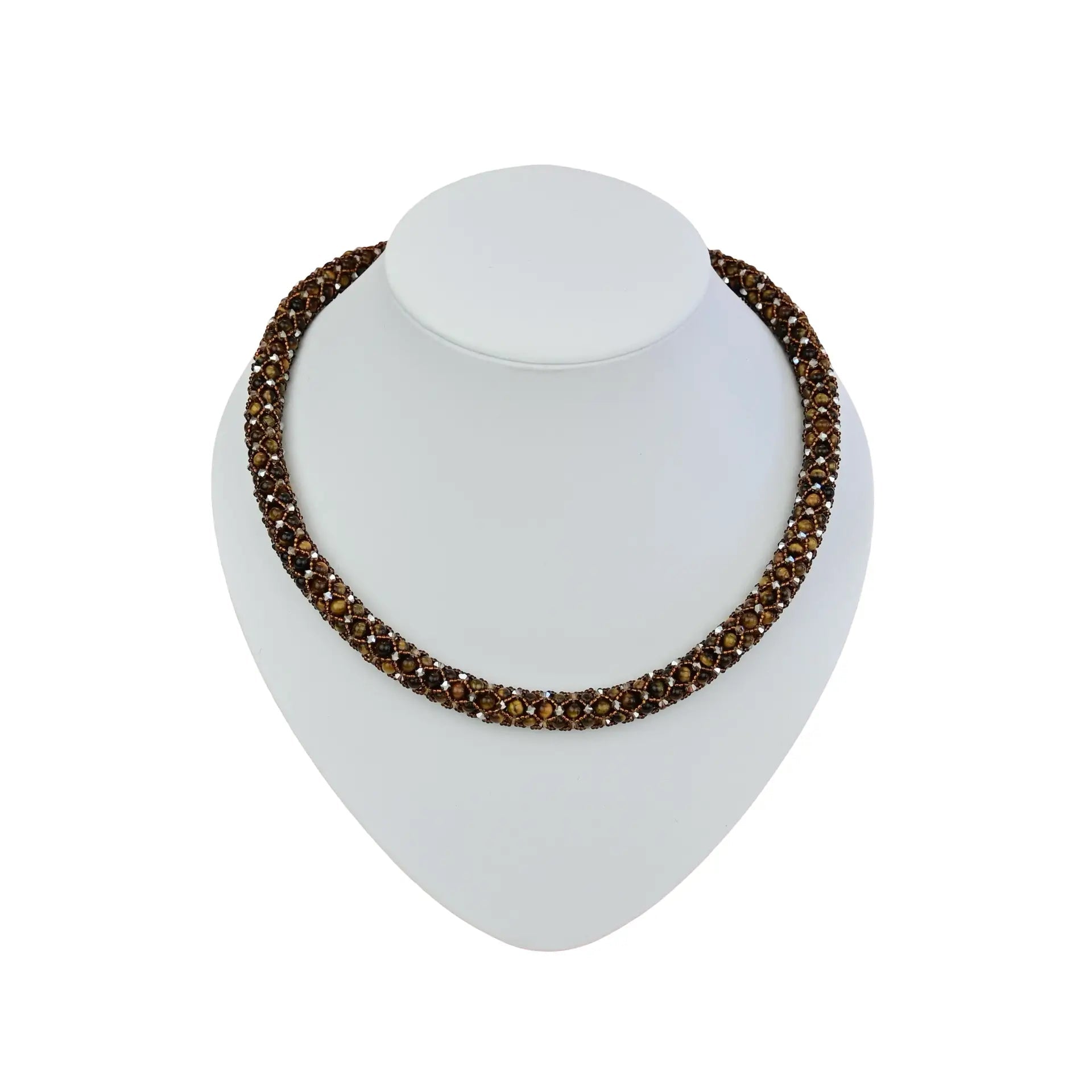 Tigerauge Kette Damen - Perlenmieze